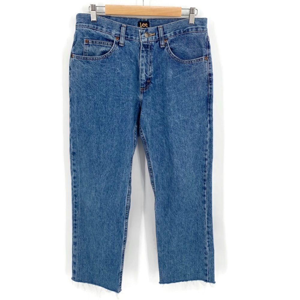 Vintage Lee Regular‎ Fit Jeans Raw Hem (Sz 32)